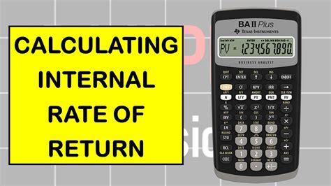 How to calculate NPV and IRR On BA II Plus Financial Calculator CFA