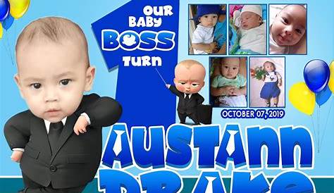 Baby Boss Tarpaulin for Cristening and Birthday Layout 1 | Shopee