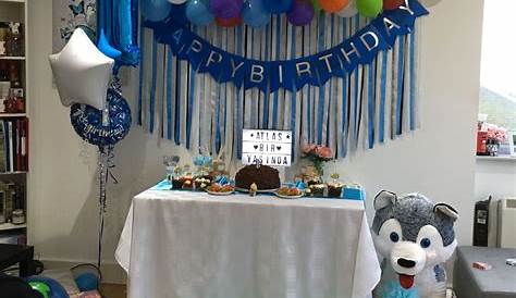 Baby Boy Birthday Room Decoration Ideas Dessert Table For 's First