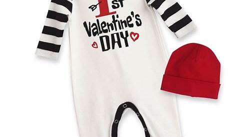 Baby Boys Valentine's Day Heart Gentleman Clothes Romper Tops Pants