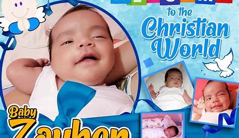 Here’s our Christening Tarpaulin Design for Baby Boy and other related