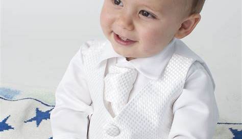 Baby Clothes For Christening Boy Baptism Newborn Special Occasion 3 Pc Shantung