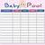 baby due date pool template