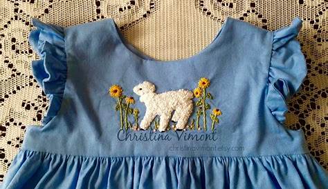 Yaya Baby Denim Dress Hand Embroidery Designs For Baby Dress Buy