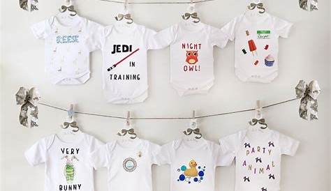 Baby Onesies Decorating Ideas How To Decorate A Onesie For A Shower