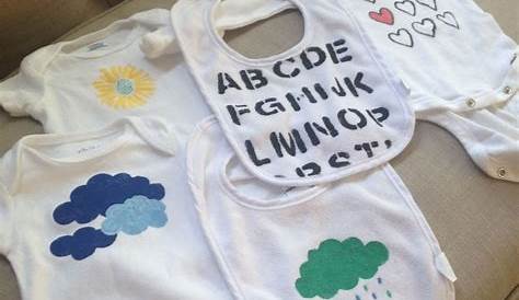 We’re decorating onesies at my baby shower this weekend. My mom asked