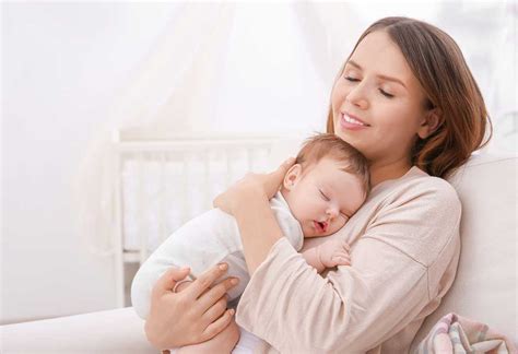 Baby Sleep On Mother's Chest