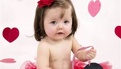 Baby Valentines Photoshoot Tub
