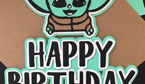22 Totally Perfect Baby Yoda Cake Toppers for a Fun Star Wars Birthday