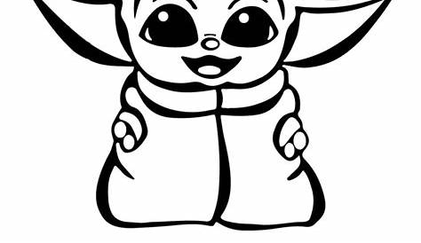 Drawing Yoda Black And White Clipart (#2371967) - PinClipart