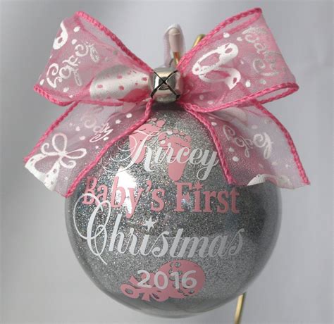 Babys First Christmas Personalized Aluminum Photo Ornament