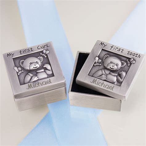 Baby's Keepsake First Curl And Tooth Box