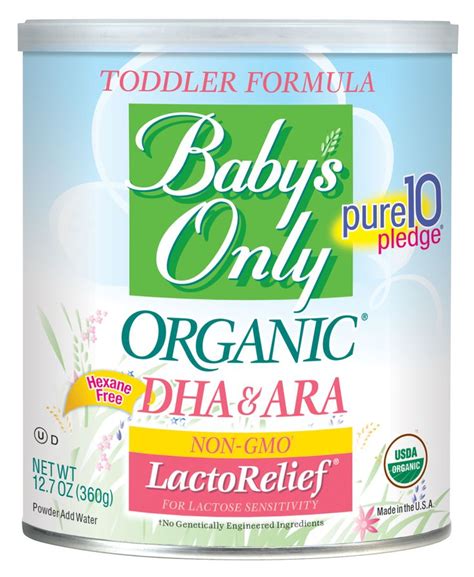 Babys Only Organic Toddler Formula Organic Lactorelief Lactose