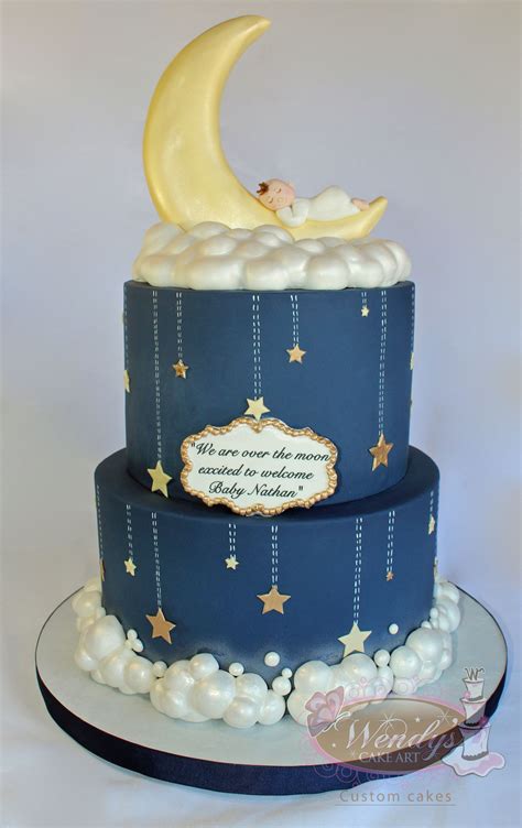 baby boy cake toppers blue and gold