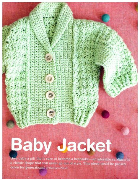 Baby Boy Jacket Crochet Pattern
