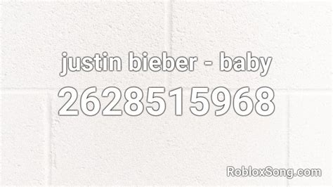 baby by justin bieber code for mm2