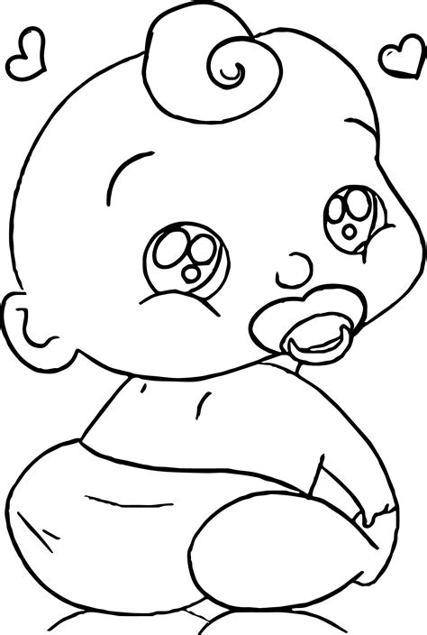 baby cartoon coloring sheets