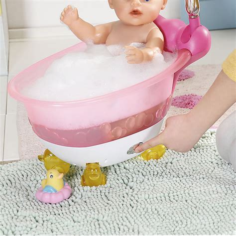 baby doll with bathtub and shower