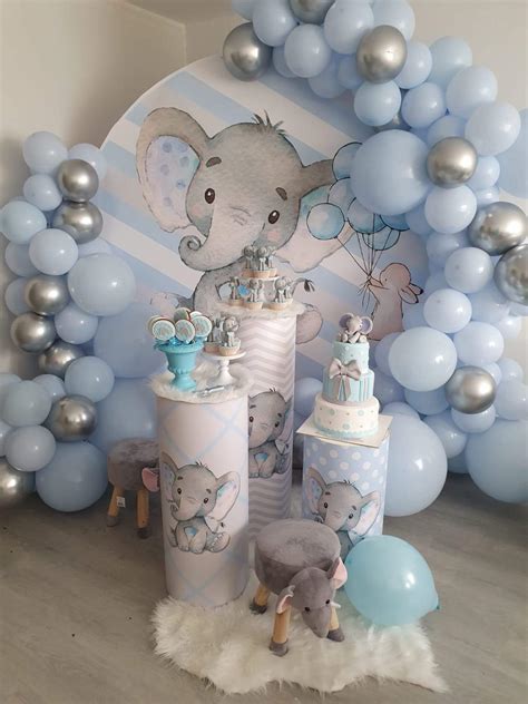 baby elephant party decorations