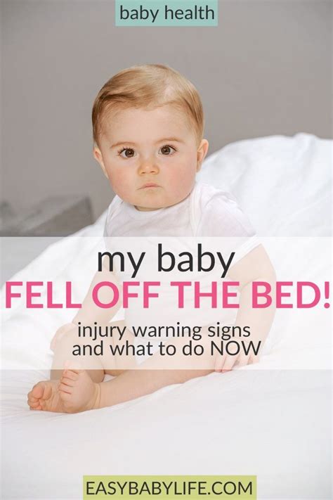 baby fell from bed to hardwood floor
