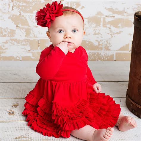 baby girl red dress