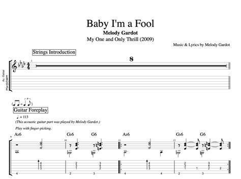 baby i'm a fool lyrics