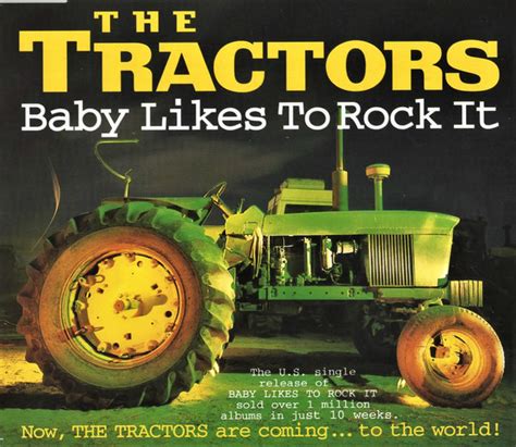 baby likes to rocket the tractors