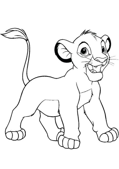 baby lions coloring sheets