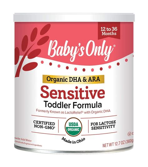 baby only sensitive toddler formula