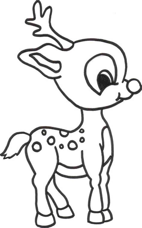 baby reindeer coloring page