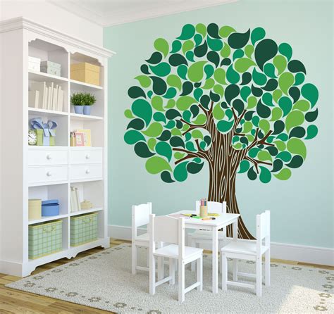 ukchat.site:baby room tree wallpaper