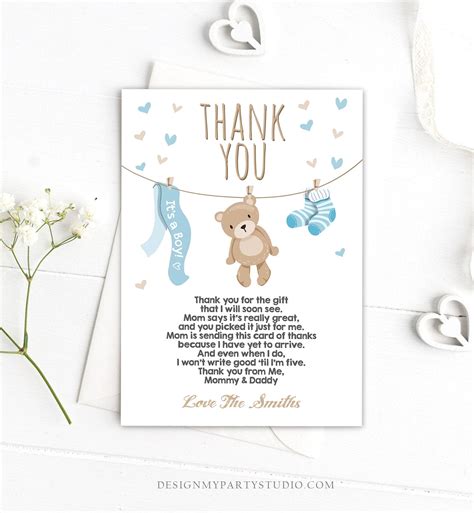 baby shower gift thank you letter