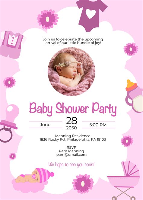 Baby Shower Invitation Message Template