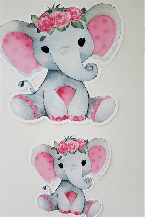 baby shower pink elephant