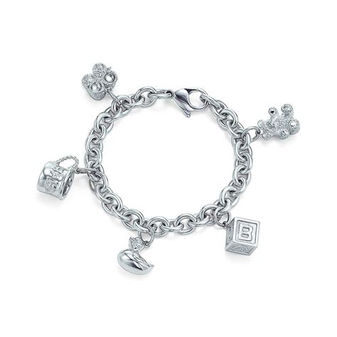 baby silver bracelet tiffany