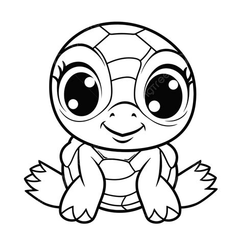 Baby Turtle Coloring Pages at Free printable