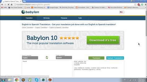 babylon traductor en linea