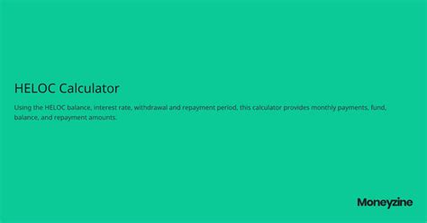 Bac Heloc Calculator