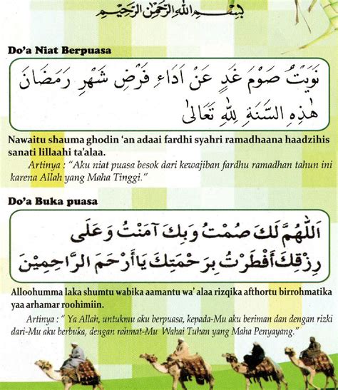 Doa Buka Puasa Ramadhan Shahih