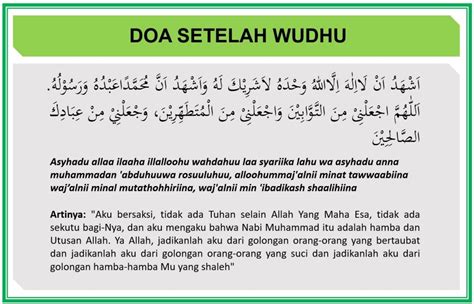 Doa Mau Wudhu Dan Sesudah Wudhu Homecare24