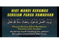 Bacaan Niat Bersuci Sebelum Puasa Ramadhan