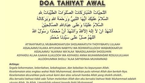 Bacaan Tahiyat Akhir Muhammadiyah - Berbagi Informasi