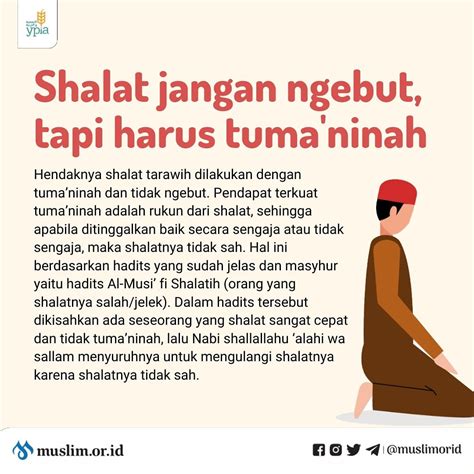 Pengertian dan Pentingnya Tuma'ninah dalam Shalat Ngaji Kitab