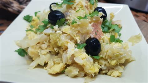 bacalhau desfiado sem batata