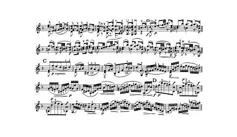 Bach Chaconne Violin Score Partita No.2 In D Minor, BWV 1004 (, Johann