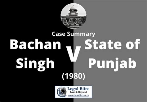 bachan singh vs the state of punjab