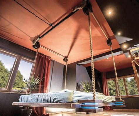 Retractable Hanging Bed Hanging beds, Suspended bed, Hanging bed