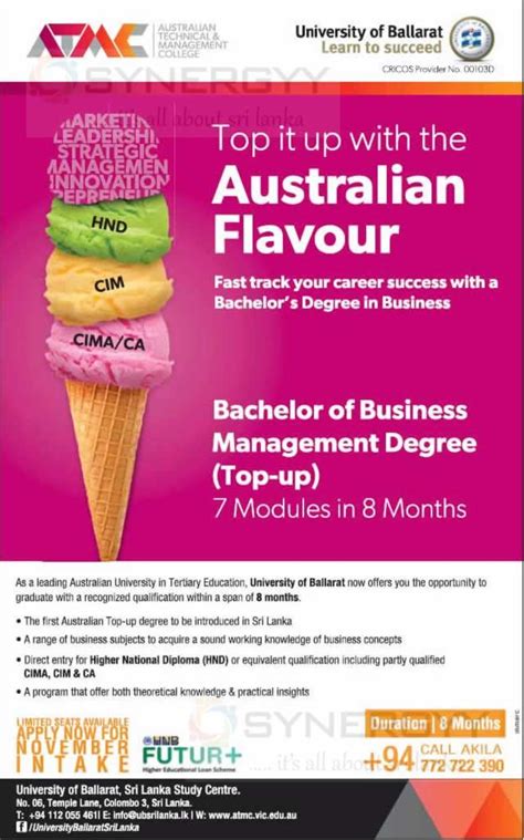 bachelor of business management australia