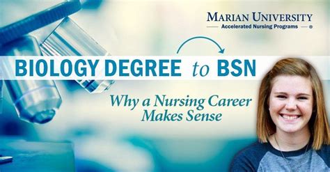 bachelors in biology to bsn