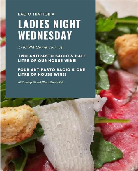 bacio trattoria menu